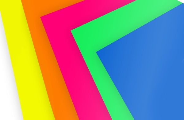Matt flex fóliák neon színek - lapok